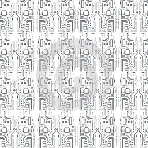 Background microcircuits and a processor .Technologies of the future - vector.